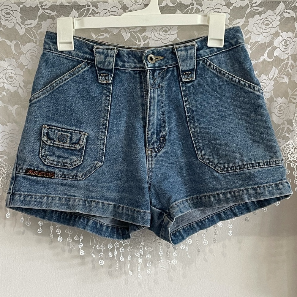 Vintage Denim Cargo Shorts